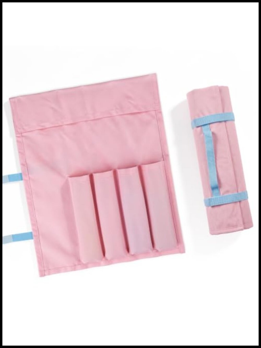 Mahjong Rack Bag with Handle, Oxford Fabric, 4 Sleeves, Roll-Up Design, Sturdy